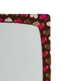 thumbnail image 2 of Ambesonne Valentine Fitted Sheet, Vibrant Heart Romance, Full Size, Brown Fuchsia, 2 of 2