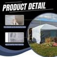thumbnail image 3 of Sunshade Sidewall with Mesh Window for 10x10   Canopy - Navy with Silver Coating, 3 of 8