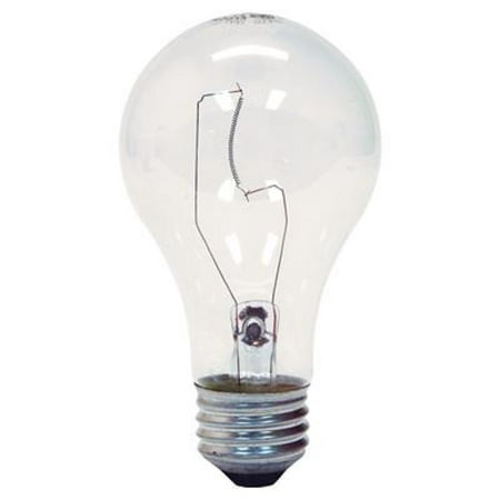 GE 97489 A19 Crystal Standard Light Bulb E26 Base 100 Watt (2 Packs Of 2 Bulbs) Total 4