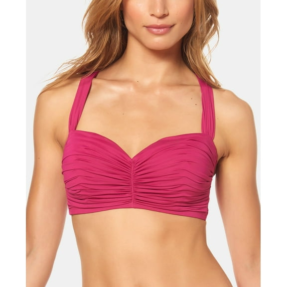 Bleu Rod Beattie Womens Shirred Underwire Bikini Top;40D