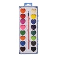 thumbnail image 1 of Heart Watercolor Paint Set for Women 16-Color Solid Pigment Powder Painting Kit 12-Pack, 1 of 7
