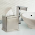 thumbnail image 3 of nu steel Dual Ridge Boutique tissue box cover quality Stainless Steel for Bathroom Vanity Countertop DR9H, 3 of 4