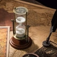thumbnail image 5 of Vintage Hourglass Sand Timer Decor,360° Rotating 15 Min White Sand Visual Timer for Home,Office Desk Decor, 5 of 6