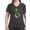 Charcoal, variant on CafePress - Power Rangers Pink Ranger W Women's V Neck T Shirt - Women's V-Neck Dark T-Shirt