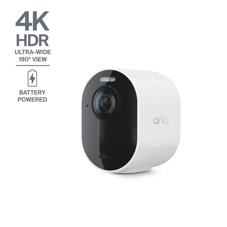 Arlo Ultra Add-On Security Camera 4K HDR (3rd Gen, 2025 Release) - Wireless Outdoor Camera, Battery Powered, Requires SmartHub, 1-Cam