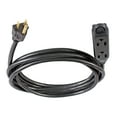 Shop Hyper Tough 10FT 16AWG 3 Prong Black Indoor 3Outlet Extension