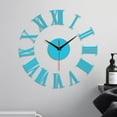 thumbnail image 4 of Frameless DIY Wall Mute Clock 3D Mirror Surface Sticker Home Office Decor, 4 of 4