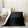 thumbnail image 2 of Leopard Flannel Fleece Blanket Throw Cheetah Print Plush Throw Blanket, for Sofa Couch Black Wild Animal Blanket Room Decor Safari Multi 20 Throw, 2 of 7