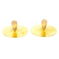 thumbnail image 1 of 2 Pcs Cymbales de Doigt avec Poignées en Bois pour Danse du Ventre Petits Doigts en Cuivre, 1 of 8