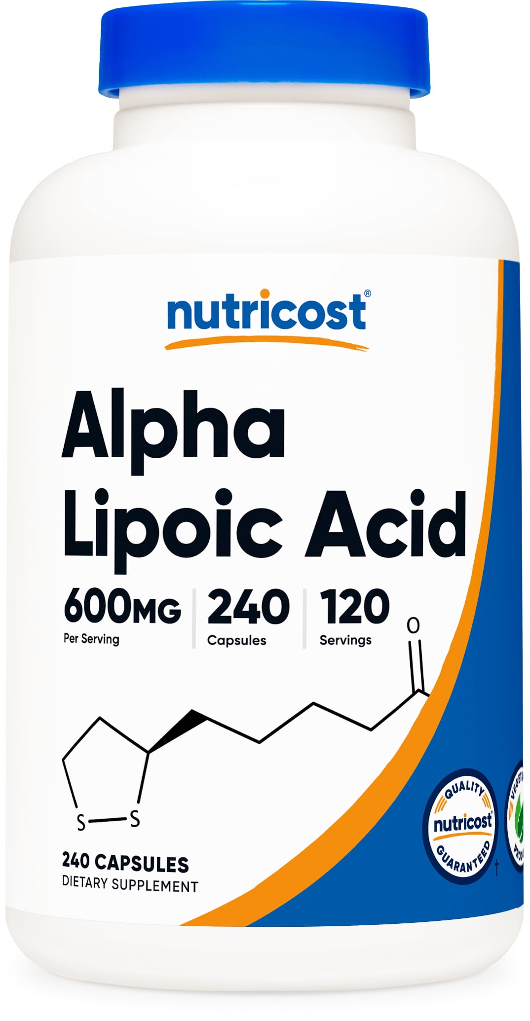Nutricost Alpha Lipoic Acid Supplement 600mg, 240 Capsules, 300mg Per