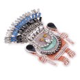 thumbnail image 1 of Indian Chief Beaded Rhinestones Patch Clothes Bag Apliques Para Manualidades De Bricoje Sunnimix Parche con cuentas de diamantes de imitación, 1 of 8