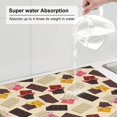 thumbnail image 3 of Dish Drying Mat, Block Chocolate Print Highly Absorbent Drying Matt Kitchen Counter, Dish Mat Drying Pad Dishes Drainer Mats for Kitchen Counter or Sink, 16 x 18 inch, 3 of 6