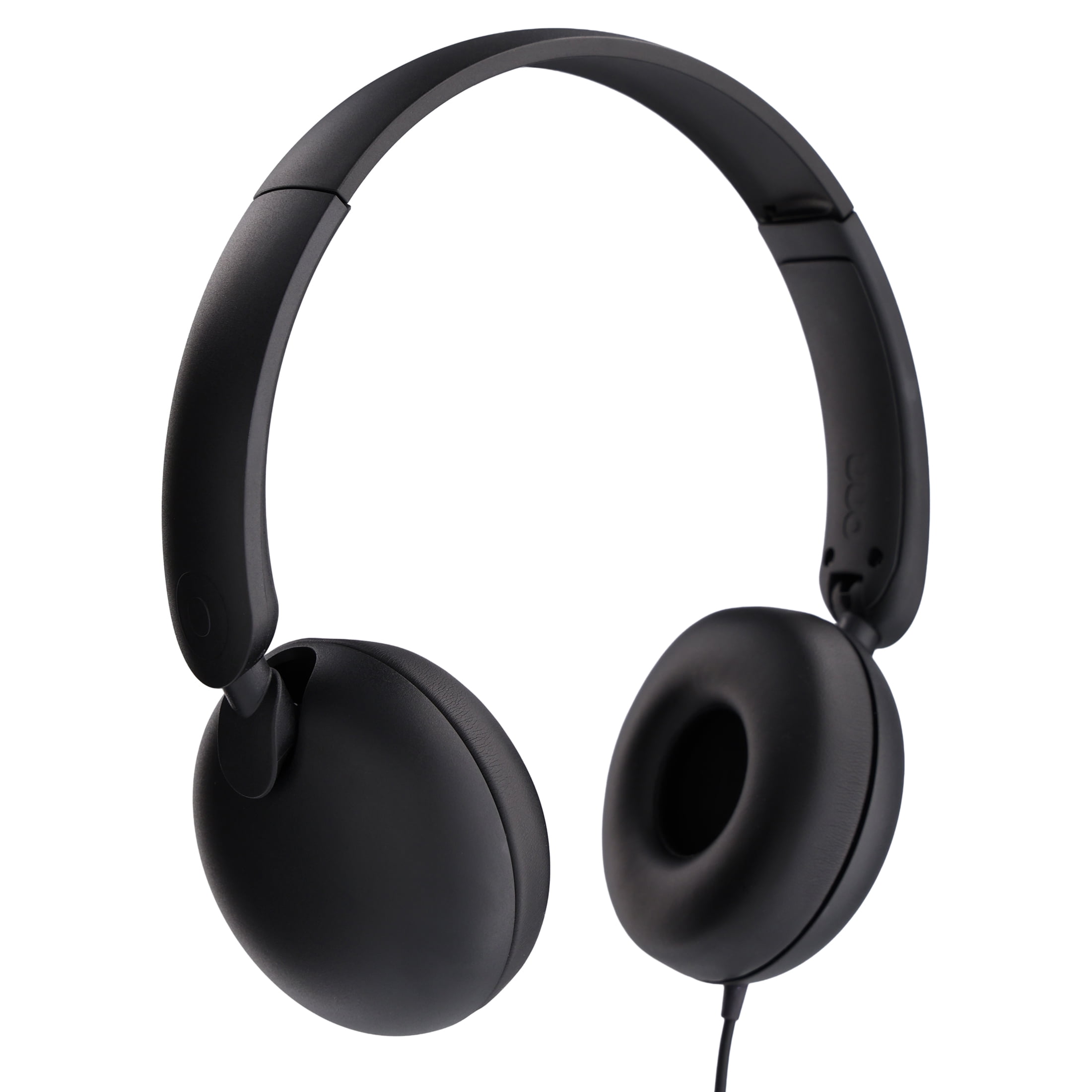 onn On-Ear Headphones, Black