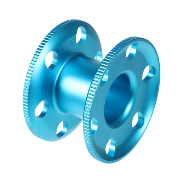 Eigraketly Carrete de dedo, carrete de buceo, diseño de curva, alta resistencia, fuerte resistencia a la oxidación, carretes, carretes, Deportes acuáticos Azul