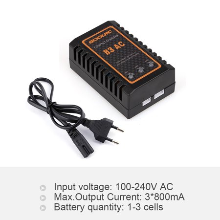 Original GoolRC B3 100-240V AC 2S 3S Compact Charger for RC Quadcopter RC Car Lipo (Best 1s Lipo Charger)