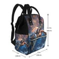 thumbnail image 2 of Fotbe Night Sky Turtle Mochila Maternidad - Lona de Sarga Impermeable, Mochila de Pañales de Gran Capacidad con Múltiples Bolsillos y Correas Ajustables, 2 of 6