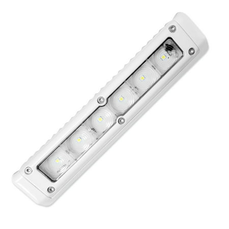 Dream Lighting 12V LED Awning Light for RV Motorhome Trailer Canopy Wall Lamp Cool White,7.8inch,White