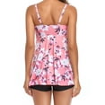 thumbnail image 2 of ZAXARRA Tummy Control Tankini Tops with Boyshorts 2 Piece Bathing Suits for Women Swimsuits, 2 of 9