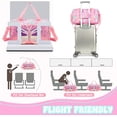 thumbnail image 5 of Kids Luggage Sets Suitcases with Wheels for Girls 3 Piece Pink Suitcase Set with Duffle Bag for Airplane, 5 of 7