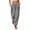 Black, variant on Women Vertical Striped Wide Leg Ankle Pants, Elastic Drawstring High Rise Loose Cropped Trousers with Functional Side Pockets Lightweight Daily Matching Pants Purple XL(XL)