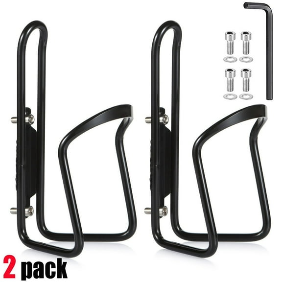Summercome Water Bottle Cages, Alloy Aluminum Bottle Cages with Accessory Kits, Lightweight Water Bottle Holder Cages Brackets, Suitable for Basic MTB Bike Bicycle, 2 Pack- Drilled Holes Required