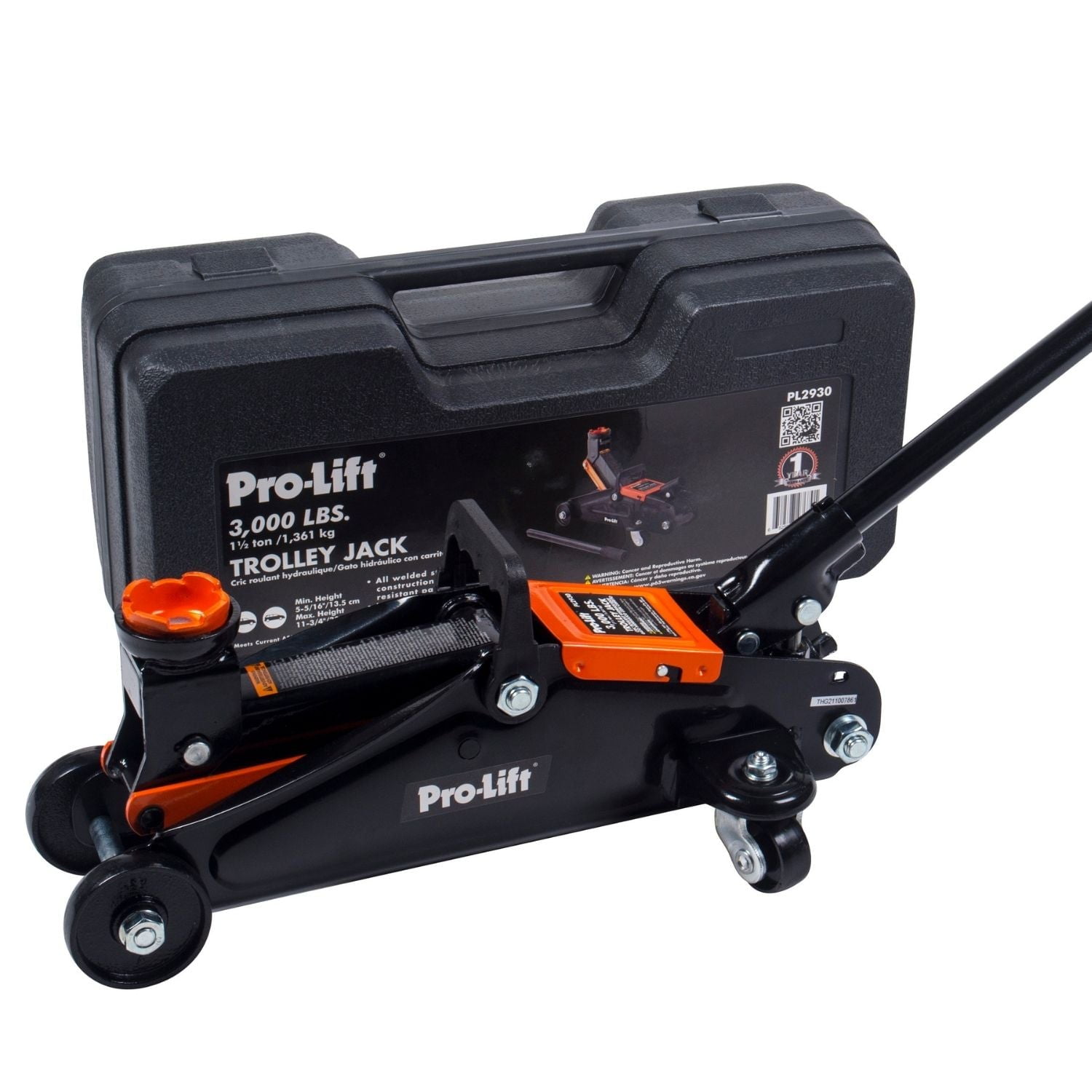 ProLift Hydraulic 1.5 Ton Trolley Jack Car Lift 3000 LBS Capacity