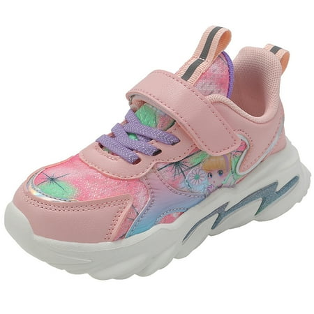 

Girls Cartoon Anime Casual Shoes Breathable Lightweight Hook And Loop Comfy Outdoor Walking Shoes For Toddler Children Kids Sneakers Spring And Summer