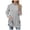 Light Gray, variant on Ediodpoh Women's Half Turtleneck Long Sleeved Loose Split Pocket Sweater Top Womens Sweaters Light Gray L