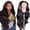 Black, variant on Body Wave Lace Closure Wig Human Hair, Glueless Human Hair Lace Front Wigs with Baby Hair Natural Color(Black,One Size)