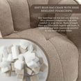 thumbnail image 6 of Tabaray Bean Bag Chairs with Ottoman, Bean Bag Couch for Adults, Bean Bag Sofa with High Resilient Foam, Modern Lazy Sofa Chair with Armrests for Living Room, Bedroom, Gaming Room, Apartment Coffee, 6 of 7