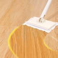 thumbnail image 3 of Automatic Cloth Changing Mini Mop Flat Mop with Stainless Steel Handle Reusable Washable Mop Pads for Hardwood Laminate Tile Cleaning Violet 1 Set, 3 of 6