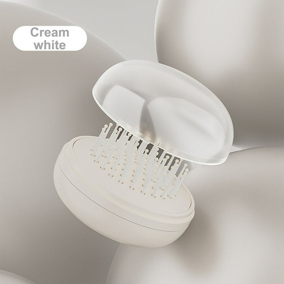 Press Cleaning Retractable Comb Portable Women Comb Mirror Integrated Multifunctional High Skull Top Comb