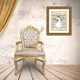 thumbnail image 3 of Lavoie, Tina 26x32 Gold Ornate Wood Framed with Double Matting Museum Art Print Titled - Snowman Conducts Joy To The World, 3 of 4