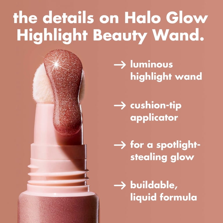 e.l.f. Halo Glow Highlight Beauty Wand, Champagne Campaign, 0.33 fl oz photo 6