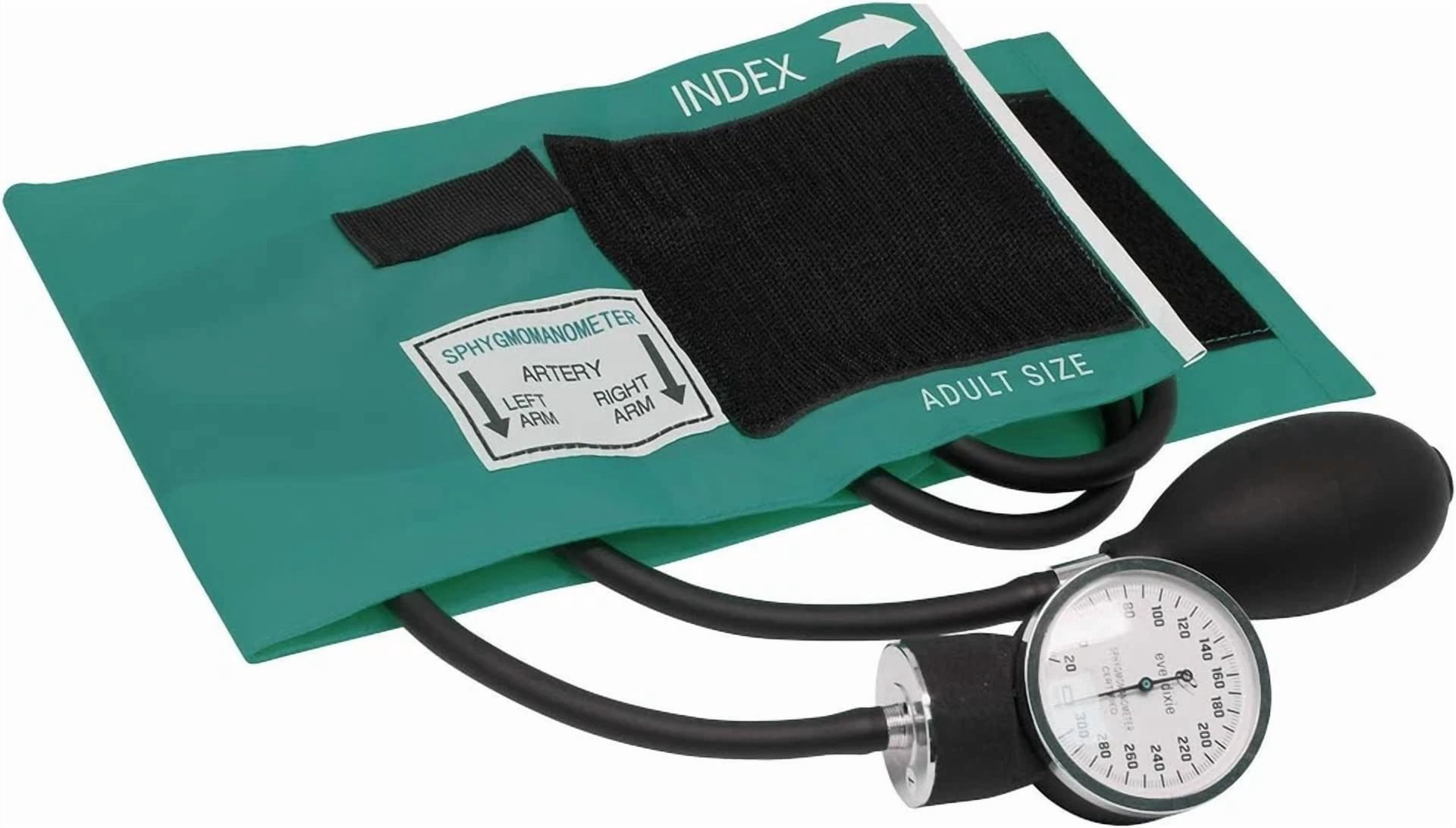 CRESTIN- Dixie Ems Professional Blood Pressure Kit W/ Green Stethoscope - Teal