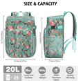 thumbnail image 3 of Travel Cooler Bag - German Shepherd Dog and Flower Camping Beer Cooler Backpack with Bottle Opener- Waterproof Insulated Picnic Backpacks - Cooler Bag for Beach, 3 of 6