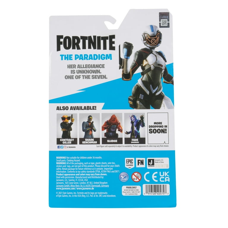 FORTNITE Solo Mode Core Lodge, Figura Altamente Detallada De 4 Pulgadas Con Herramienta De Cosecha, Los Estilos Incluyen Fennix, Pez Gatillo, Riptide, Grotto Henchman Y Más