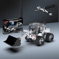 thumbnail image 4 of ​194pc Metal Engineering Model Kit - DIY Bulldozer Assembly w/ Real Tools ,STEM Building Project for Teens & Adults 14+​​ Silver, 4 of 7
