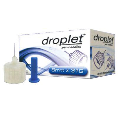 Droplet Pen Need-le (0.25mm) x 8mm 31G (100 count) 