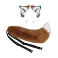 thumbnail image 3 of Wolf Ears Tail, Cosplay Diadema Accesorios para el cabello Furry Headwear Decoración Juguetes Hair Hoop para festivales Vestir Halloween Dance Niños Café y, 3 of 8