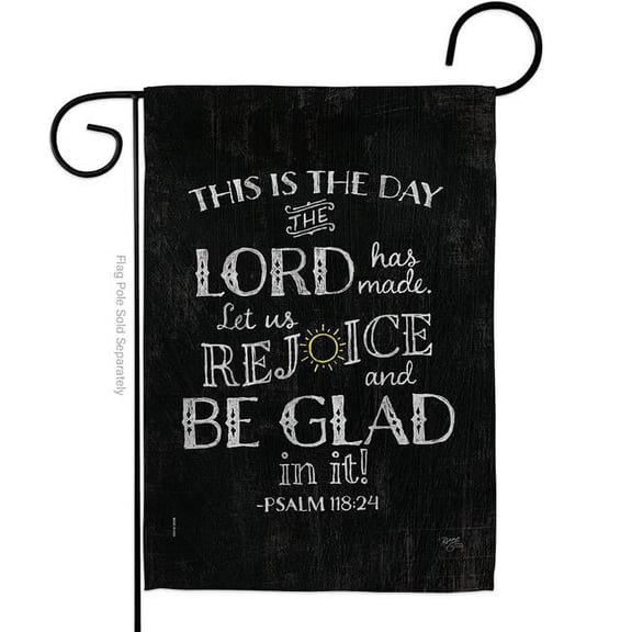 Breeze Decor G153068-BO Lord Has Made Garden Flag Religious Bible Verses 13 x 18.5 in. Double-Sided Decorative Vertical Flags for House Decoration Banner Yard Gift