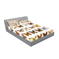 thumbnail image 2 of Ambesonne Colorful Fitted Sheet & Pillow Sham Set, Butterfly Miracle Wing, Queen, Multicolor, 2 of 2