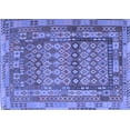 thumbnail image 1 of Ahgly Company Indoor Rectangle Southwestern Blue Country Area Rugs, 2' x 4', 1 of 4