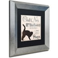 thumbnail image 2 of Trademark Fine Art "Les Chats II" Canvas Art by Color Bakery Black Matte, Silver Frame, 2 of 4