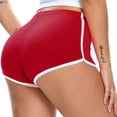 thumbnail image 2 of COMVALUE Women's Sexy Booty Shorts Retro Dolphin Shorts Sports Yoga Gym Running Hot Pants Wine XXL, 2 of 6