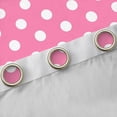 thumbnail image 4 of Homewish Teens Female Men Polka Dots Black Out Curtains,Pink White Curtains Pack of 2 (42x63 Each),Minimalist Vintage Geometric Circle Bedroom Curtains,Super Cozy Room Decor, 4 of 6