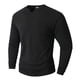 thumbnail image 4 of Amzcrzy Sudadera Para Hombre, Informal Y Moderna, De Color Liso, Con Cuello Redondo, Botones Y Bloques De Color, Color Negro, Talla 2Xl, 4 of 6