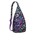 thumbnail image 1 of Fashion Forward Sling Backpack - Runway Inspired Abstract Print Shoulder Bag, Anti-Theft for Urban Life, 1 of 4