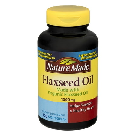 Nature Made Flaxseed Oil Softgels, 1000 Mg, 100 Ct