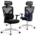 thumbnail image 1 of Office Chair Ergonomic Desk Chair - Home Mesh Office Desk Chair with Adjustable Lumbar Support, High-Back Computer Gaming Chair with Headrest 3D Armrests, Rolling Swivel Task Chairs for Home, Office, 1 of 8